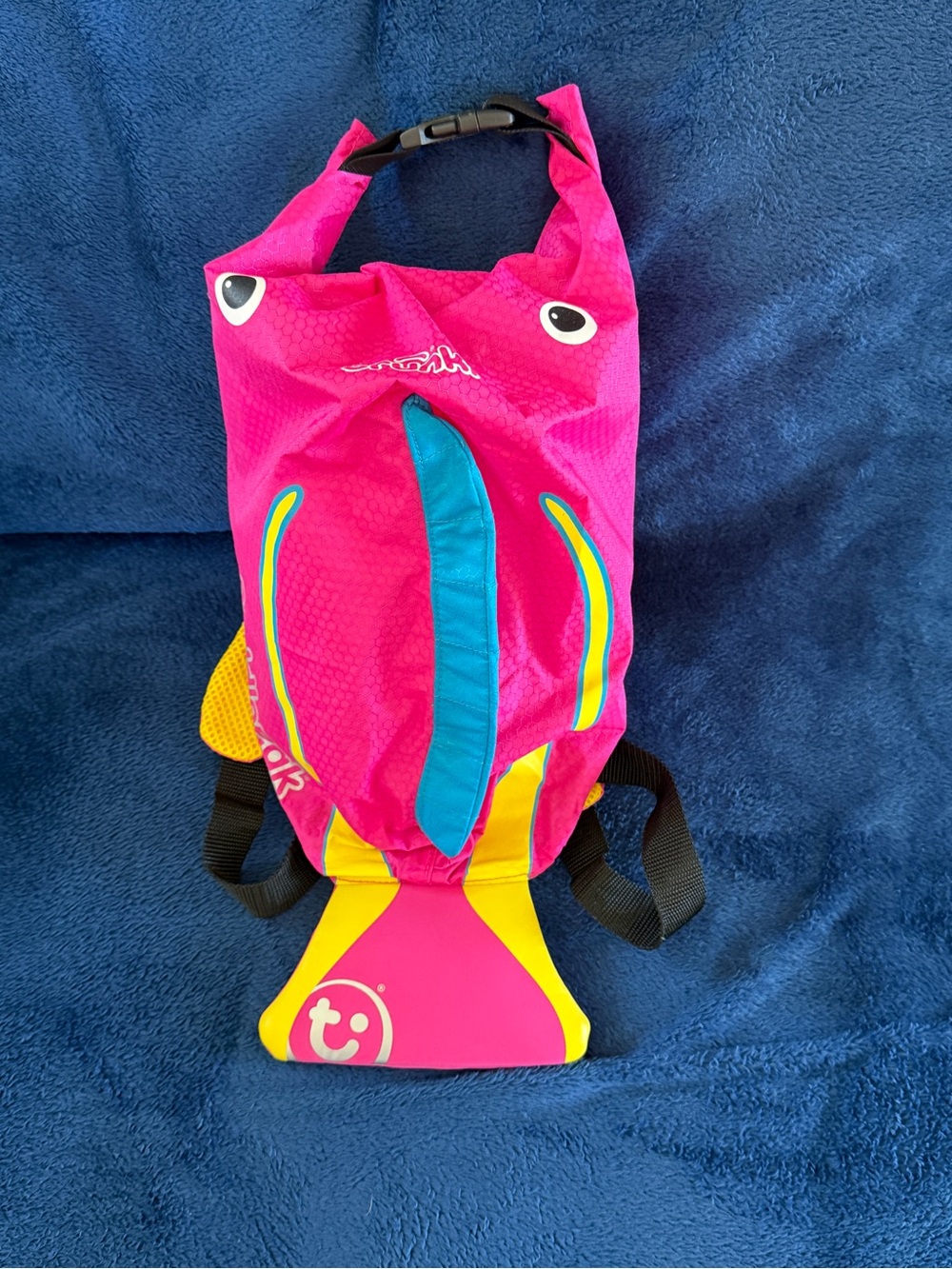 Child’s Dry wet bag backpack Coral tropical fish medium paddle pack swim beach
